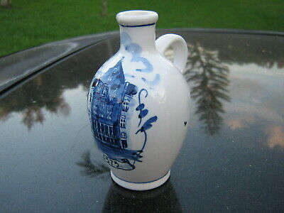 DELFT HOLLAND  CERAMIC  JUG WITH ILLUSTRATED BUILDING NUMBERED 1575 4.25