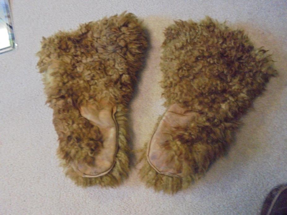 Vintage Buffalo Mitts Mittens American Bison