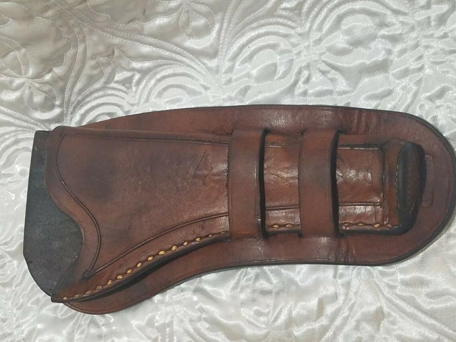 Original F.A. Meanea Cheyenne Wyo 1880s Colt SAA 7 1/2” Double Loop Holster