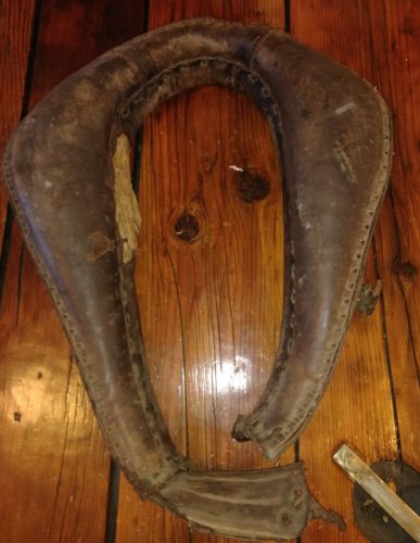 Antique Horse Collar  Draft Harness Yoke Leather