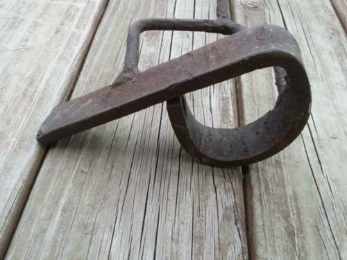 Large Old Antique Western Hand Forged Branding Iron - 9 or b - 7 x 3.5 x 38