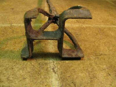Antique Cattle Branding Iron Letter HC ??? Blacksmith Hand Forged Cowboy Tool