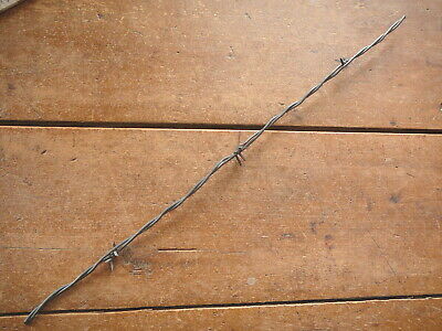 DODGE & WASHBURNS FOUR POINT FLAT WIRE  BARBS 1 of 2 LINES - ANTIQUE BARBED WIRE
