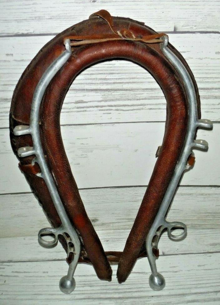 Vintage Leather Horse Mule Collar Harness Yoke Western Decor