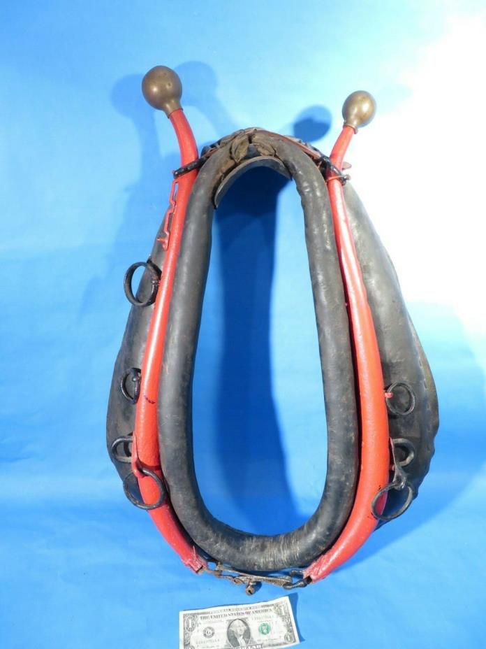 Antique Horse Collar Leather... would make a great decorative mirror frame!