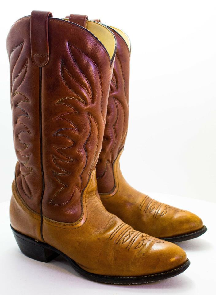 Men's Genuine Western Cowboy Boots Size 10 D