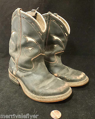 Vintage Cowboy Boots Biltrite Western Leather 1950's Kids Boys Fancy Children