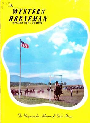 Western Horseman September 1950 Great articles, Photos ads Vintage