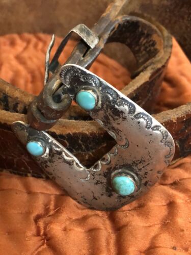 Native American Belt c.1940+ Turquoise Silver