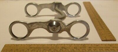 DON RICARDO marked BIT - Aluminum Adult HORSE BIT - Engraved along Shanks - used