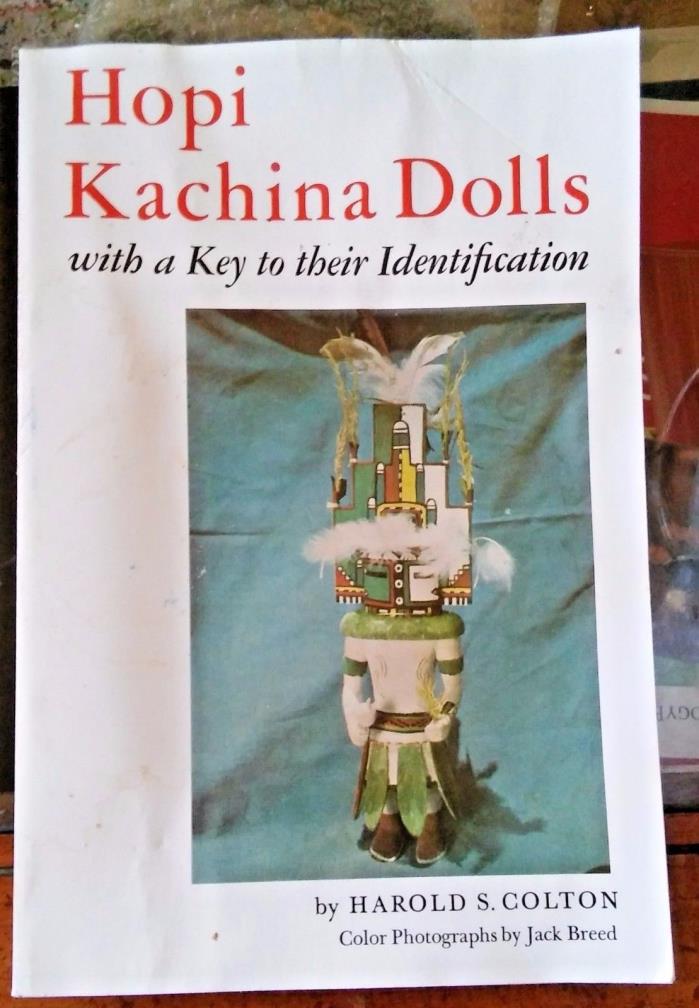 HOPI KACHINA DOLLS WITH KEY TO THEIR IDENTIFICATION HAROLD S COLTON COLOR PHOTOS