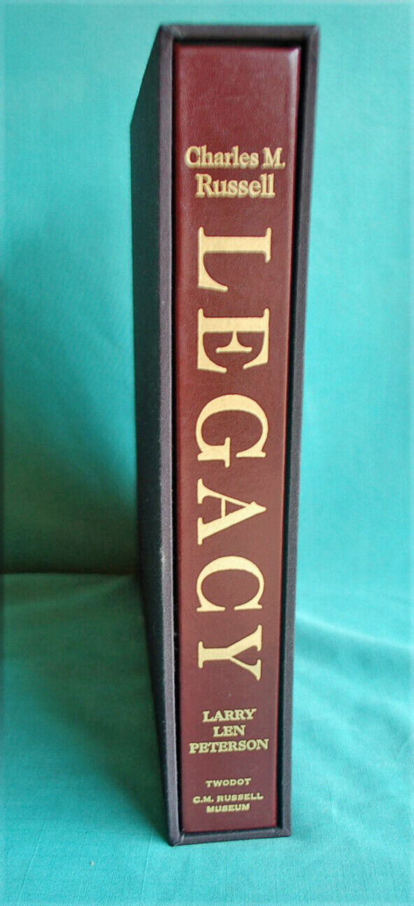 CHARLES M. RUSSELL: LEGACY Leatherbound Ltd Ed #97 of 300 sculpture drawings