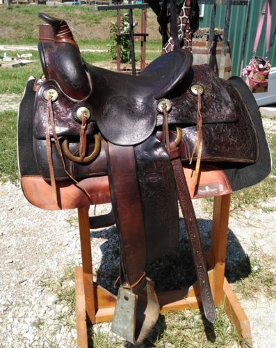 Chas P Shipley Western Saddle 16