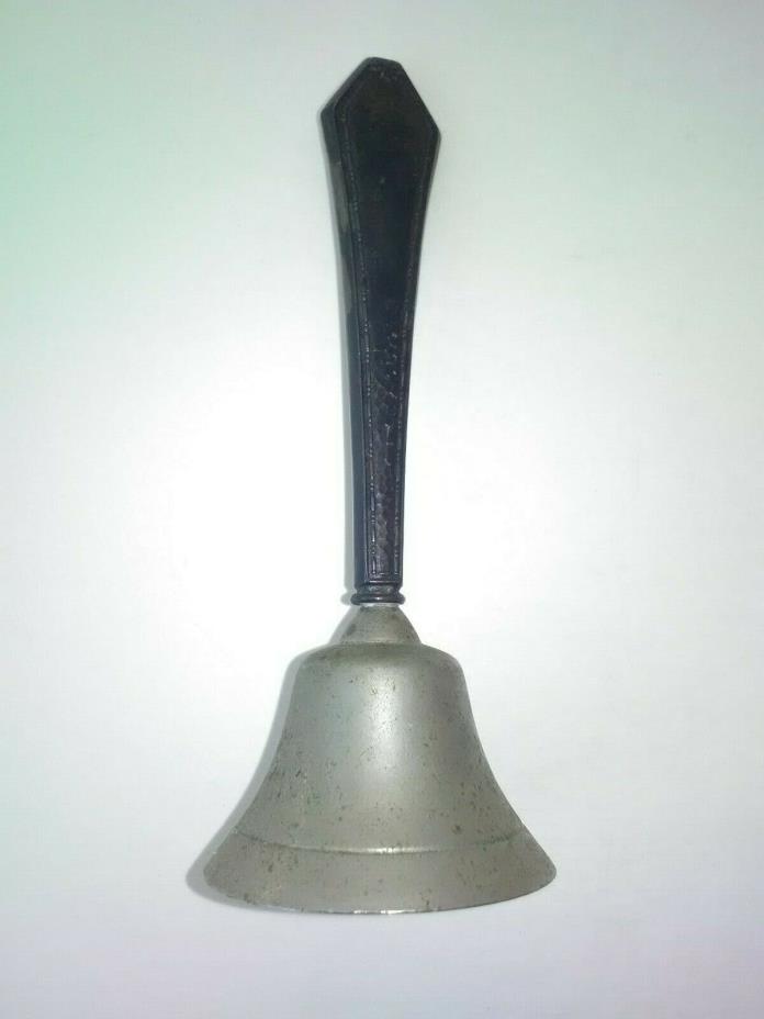 Vintage sterling silver handled servants call bell dinner table bell