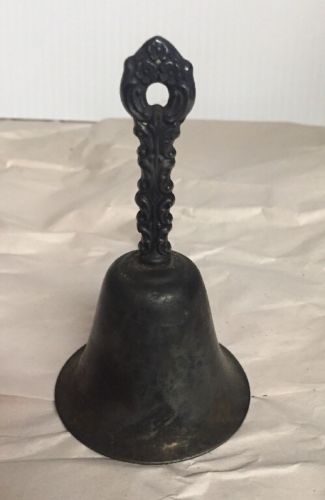 Vintage Metal Bell With Intricate Handle