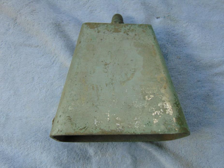 Large Heavy 4 LBS Vintage Brass Cow FARM RANCH BELL
