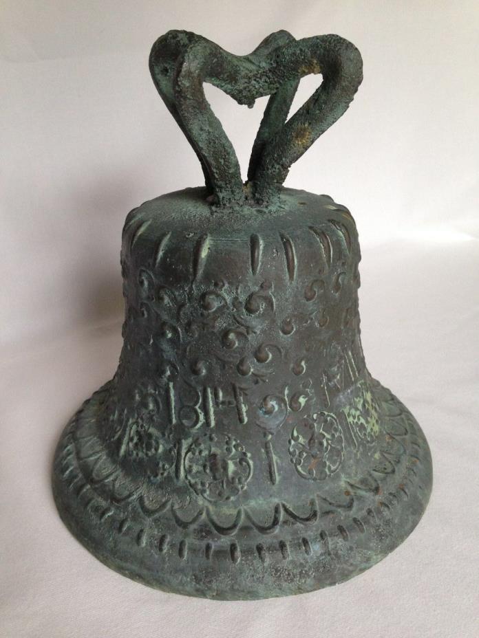 Antique Spanish Mejico Mexico Cast Bronze Mission Church Tower Bell