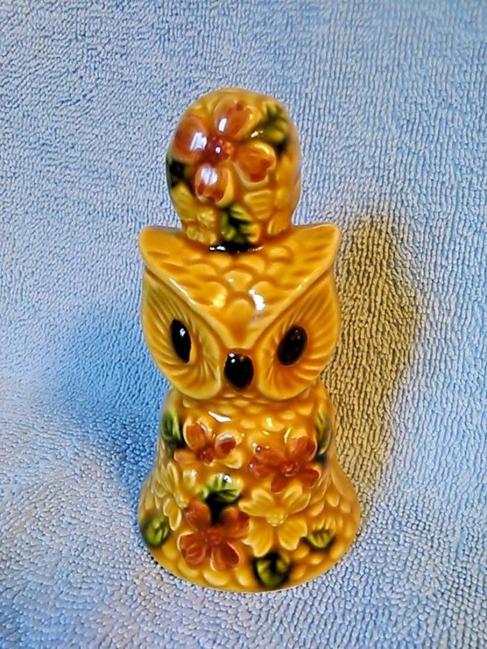 Vintage Ceramic Owl Bell