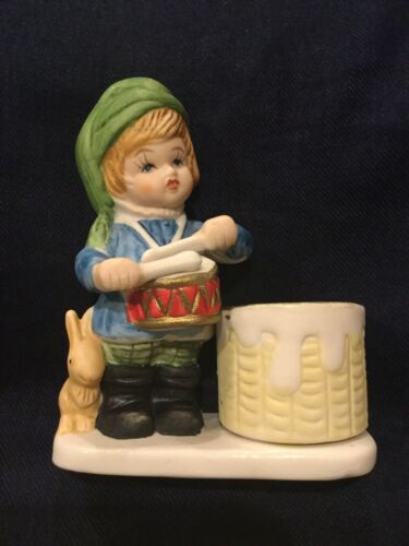 1978 Jasco Boy Playing Drums Rabbitt And Pot On Sides Made In Taiwan Pre Owned