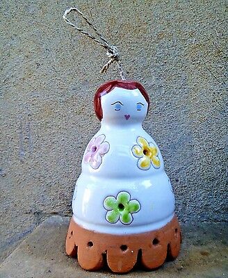 Hand Painted Ceramic Pottery Bell Ballerina Made in Italy