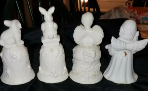 Lot of 4 Ceramic Bells