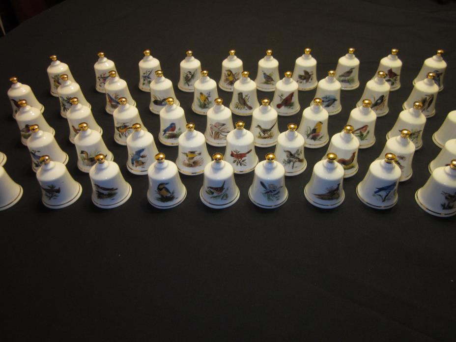 FULL 50 STATE COLLECTOR BELL SET DANBURY MINT - SONGBIRDS OF AMERICA