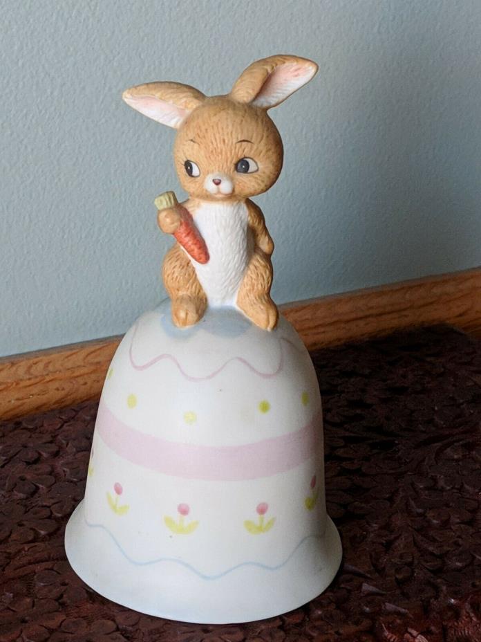 Enesco Vintage Rabbit porcelain bell, 5
