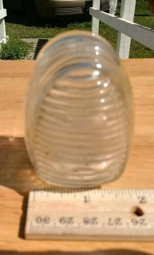 1 VTG/ANTIQUE/ART DECO CLEAR GLASS USA BIRD CAGE FEEDER/SEED/WATER CUP/BOWL