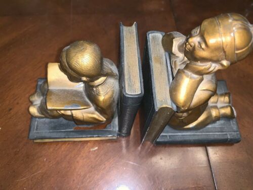 1939 Armor Bronze Japan Mother & Child Bookends