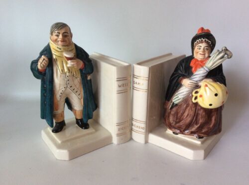 Very Rare Charles Dickens Weller And Gamp The Pickwick Papers Bookends