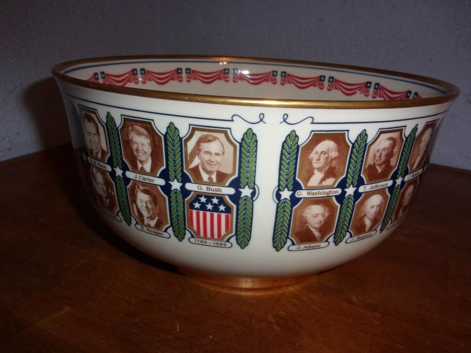 Pickard Presidential Bowl US Historical Society Limited Edition