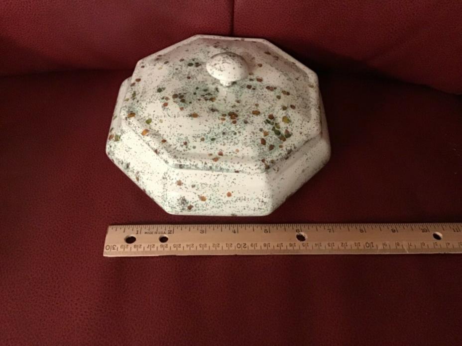 Ceramic Candy Dish With Lid or for Trinkets Vintage