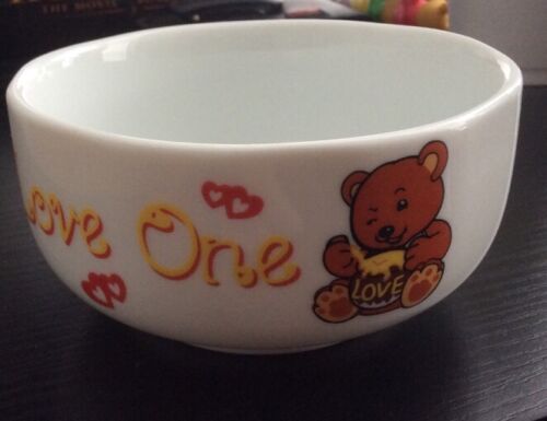 Candy Dish Bowl Vintage Ceramic Decorative Love One Bear Chocoline Cup Chocolate