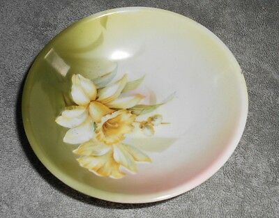 R.S.GERMANY BERRY DISH WITH YELLOW FLOWERS