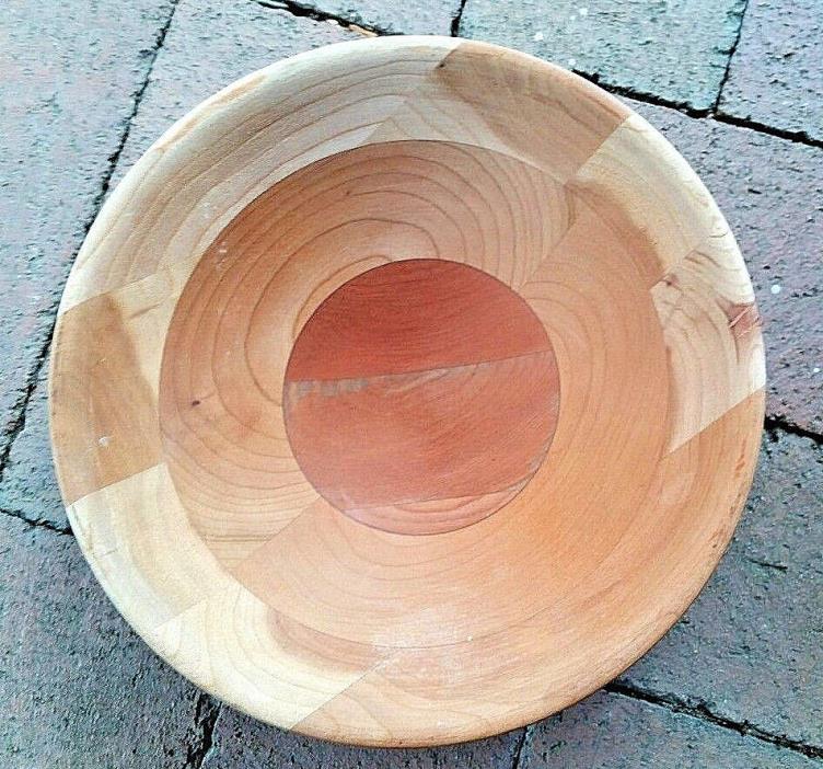 Artisan  wooden Snow River handcrafted wood Bowl made USA