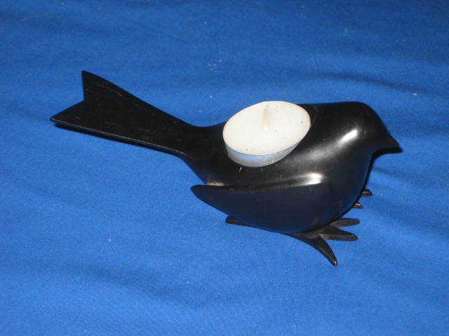 Bird Black Metal Tea Light Candle Holder 6