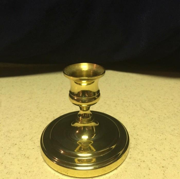 Vintage Candle Holder Solid Brass 3