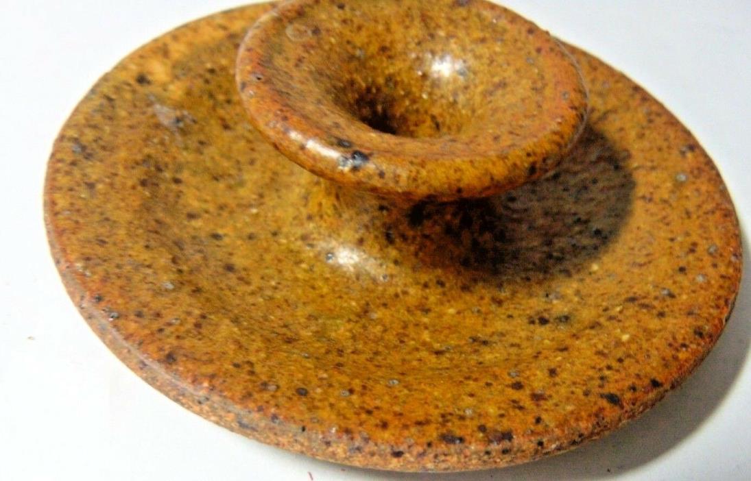 POTTERY CANDLE HOLDER SLIM CANDLE TABLE COUNTER DECOR
