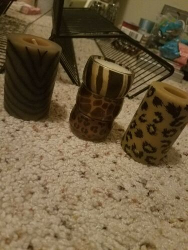 Set of Animal Print Candles