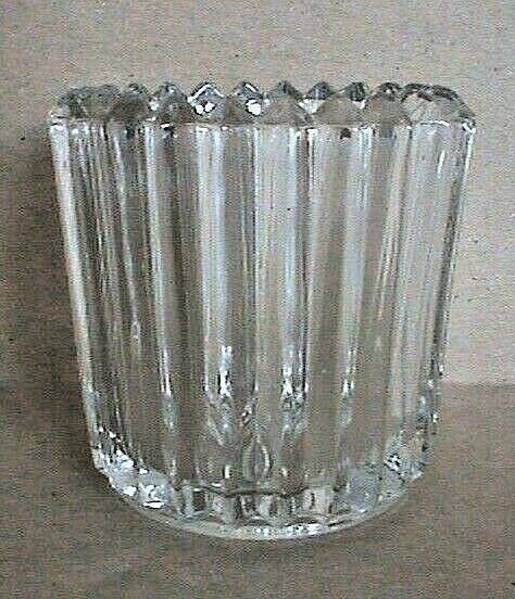 RIBBED CLEAR CRYSTAL 2 1/2