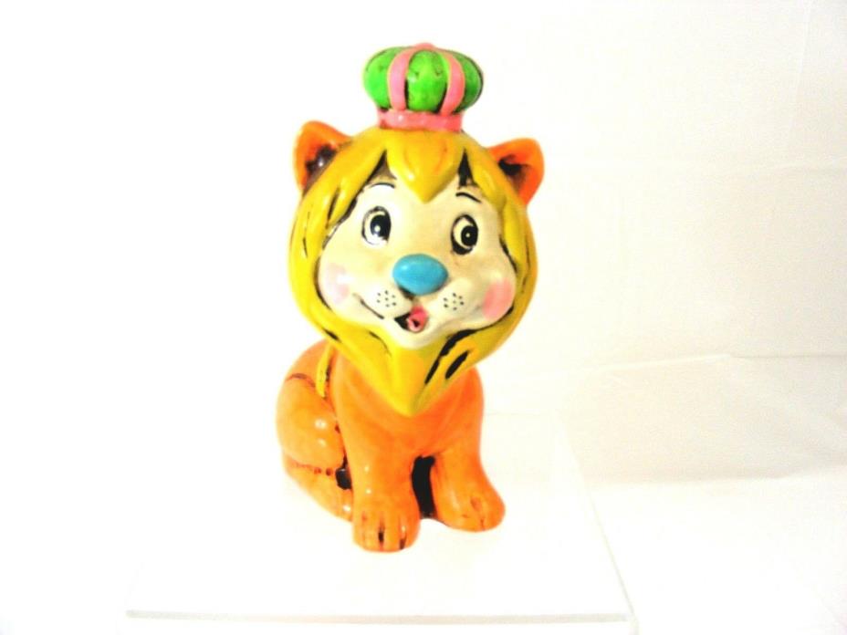 Vintage 1960's Chalk orange Lion Bank Mod colors