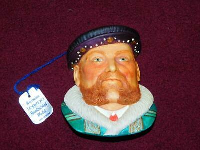 Legend Products King Henry VIII Head Handpainted England 1982 Chalkware Bossons
