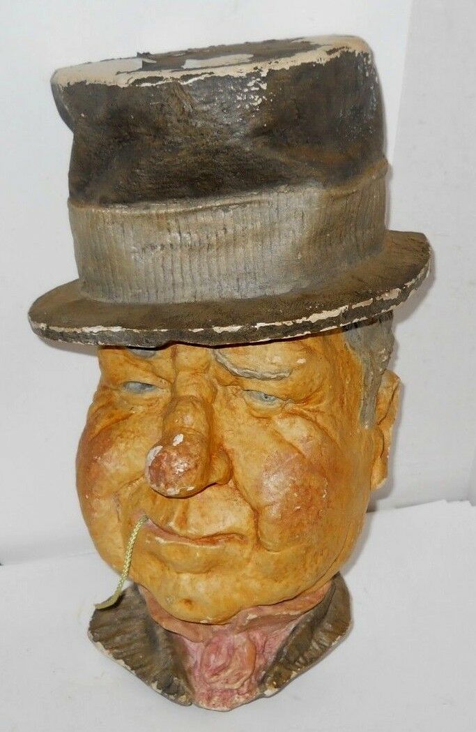 Vintage W.C. Fields Chalkware String Holder