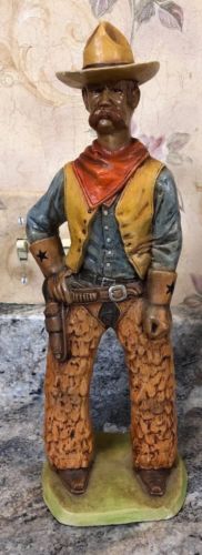 Rare John Wayne Duke Chalkware Carnival Circus Prize Cowboy Figure 1979 12-1/2”