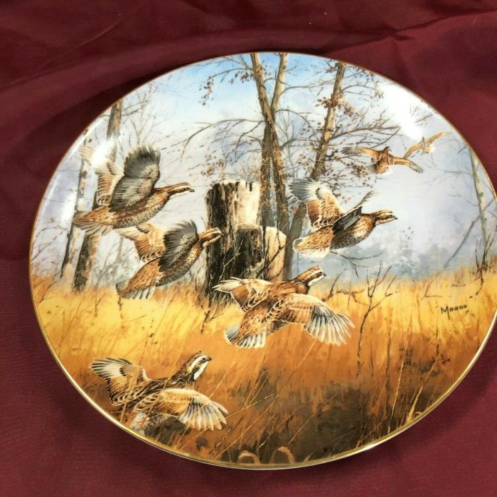 Disturbed  by David Maass Decorator Plate~Game Bird Collection~ Plate # 0092