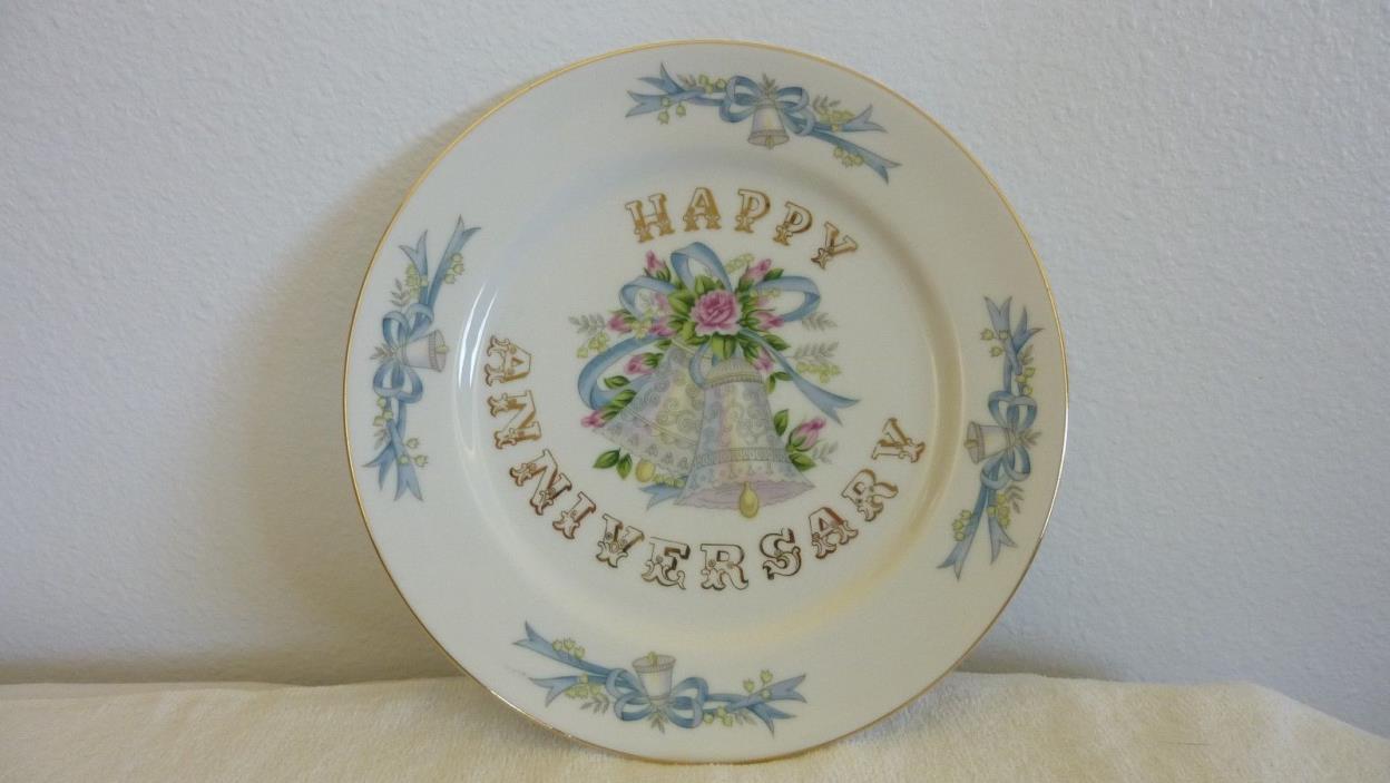Lefton China Happy Anniversary Plate 9