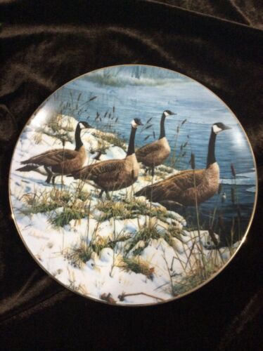 Hamilton Plate Winter Wildlife 'Among The Cattails' by Seerey-Lester #2723A 1988
