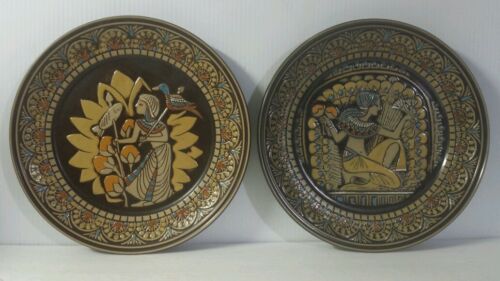 LIMITED EDITION EGYPTIAN COLLECTION No.I & No.II DENBYWARE ENGLAND PLATES