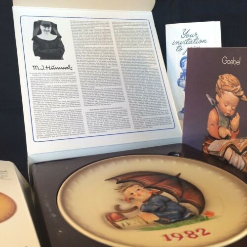 M.J. Hummel Annual Plate 1982 Collector Plate Limited Edition Hand Painted