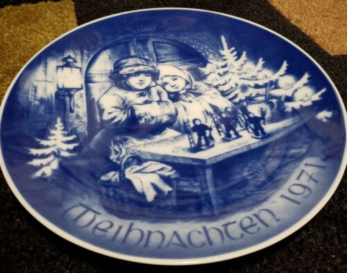 Bareuther Waldsassen Bavaria Germany Collectors Plate Christmas 1971